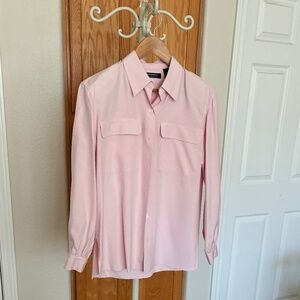 Vintage Liz Claiborne Collection Pink Silk Blouse 6